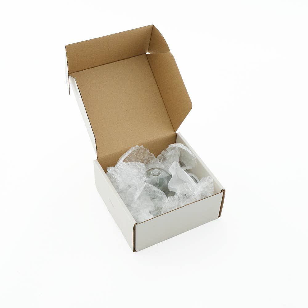 Glas-Räucherstäbchenhalter mit Ascheauffangschale