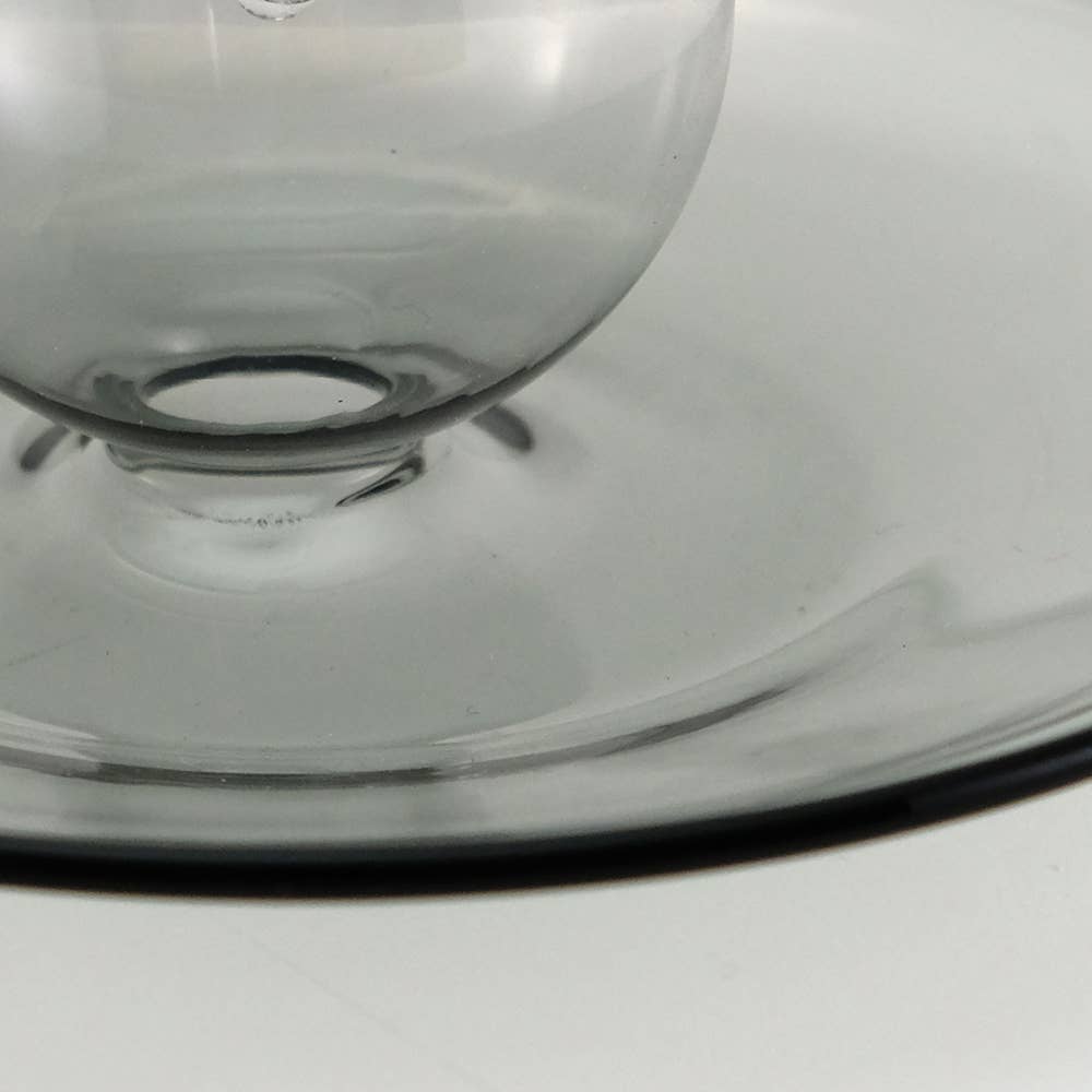 Glas-Räucherstäbchenhalter mit Ascheauffangschale