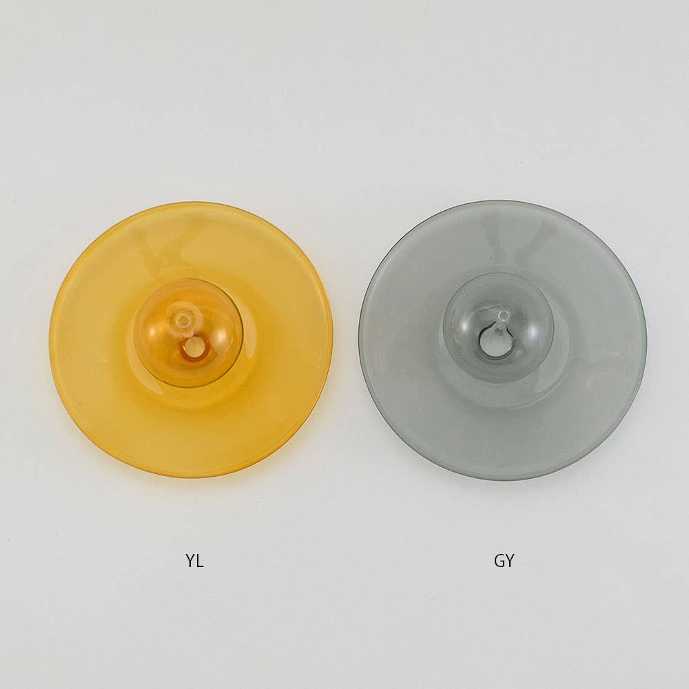 Glas-Räucherstäbchenhalter mit Ascheauffangschale